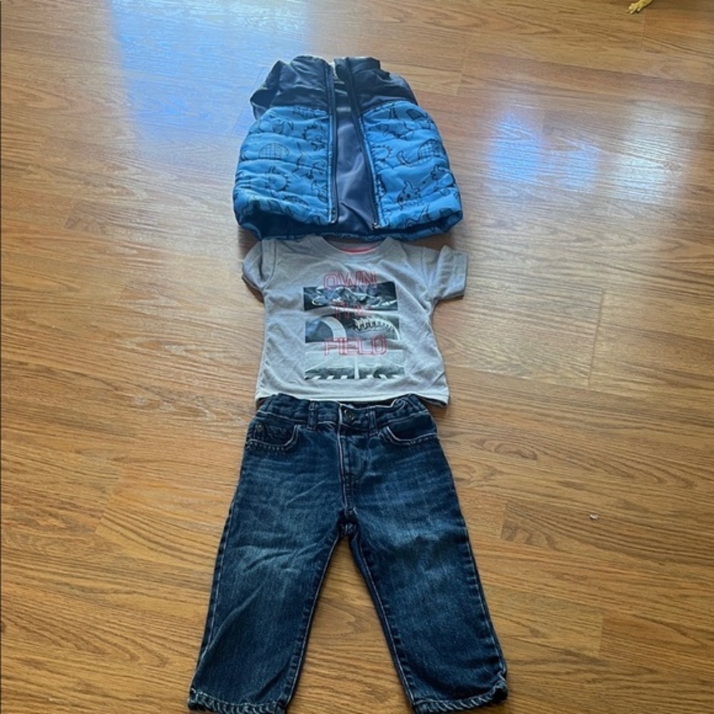 OshKosh B'gosh Blue and Gray Kids Matching Set